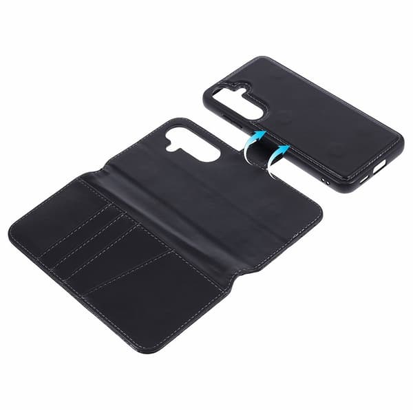 Nordic Covers Samsung Galaxy S24 Kotelo MagLeather Raven Black