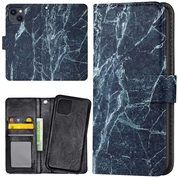 iPhone 15 - Lommebok Deksel Marmor