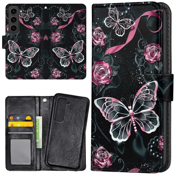 Samsung Galaxy S23 - Mobilcover/Etui Cover Sommerfugle