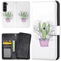 Miniatyrbilde 1 av 2: Samsung Galaxy S23 - Lommebok Deksel Happy Cactus