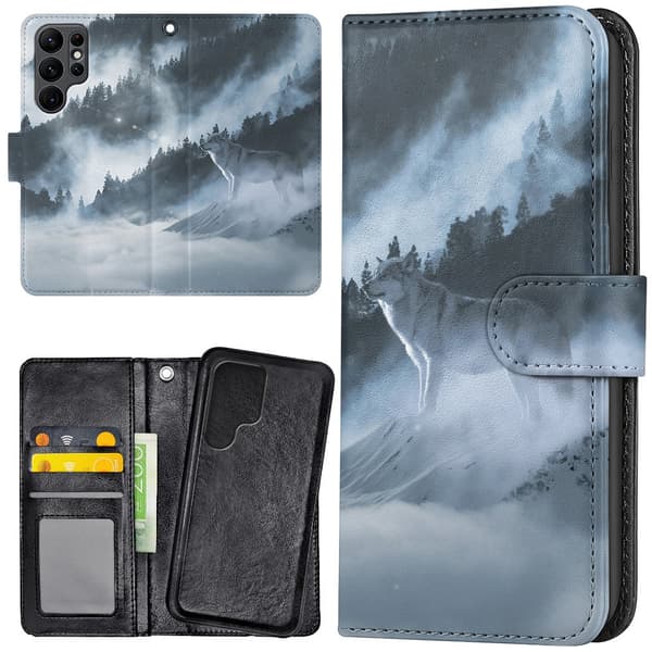 Samsung Galaxy S23 Ultra - Lompakkokotelo/Kuoret Arctic Wolf