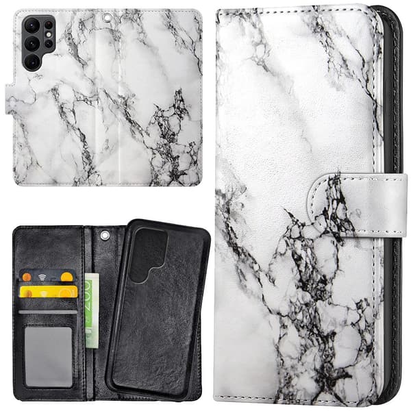 Samsung Galaxy S23 Ultra - Mobilcover/Etui Cover Marmor