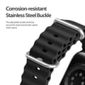 Miniatyrbild 5 av 6: DUX DUCIS Apple Watch 42/44/45/49 mm Armband Wave Design Svart