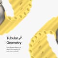 Miniatyrbild 4 av 6: DUX DUCIS Apple Watch 42/44/45/49 mm Armband Wave Design Gul
