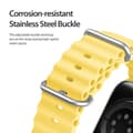 Miniatyrbild 5 av 6: DUX DUCIS Apple Watch 42/44/45/49 mm Armband Wave Design Gul