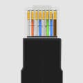 Miniatyrbild 4 av 6: CableCreation 90 Graders RJ45 Ethernet Adapter Svart