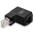 Miniatyrbild 1 av 6: CableCreation 90 Graders RJ45 Ethernet Adapter Svart