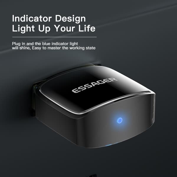 ESSAGER Bluetooth 5.0 Adapter För Windows Svart