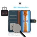 Miniatyrbild 2 av 6: KHAZNEH Sony Xperia 10 V Fodral RFID Äkta Läder Grön