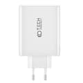 Miniatyrbild 2 av 6: Tech-Protect 100W GaN PD/QC Väggladdare 3x USB-C 1x USB-A Vit