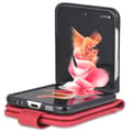 Miniatyrbild 3 av 6: AZNS Galaxy Z Flip 5 Fodral PU-Läder Röd