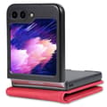 Miniatyrbild 2 av 6: AZNS Galaxy Z Flip 5 Fodral PU-Läder Röd