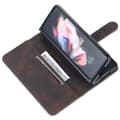 Miniatyrbild 5 av 6: AZNS Galaxy Z Fold 5 Fodral Läder Brun