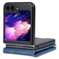 Miniatyrbild 2 av 6: AZNS Galaxy Z Flip 5 Fodral PU-Läder Blå