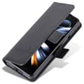 Miniatyrbild 6 av 6: AZNS Galaxy Z Fold 5 Fodral PU-Läder Svart