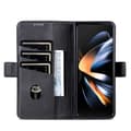 Miniatyrbild 2 av 6: AZNS Galaxy Z Fold 5 Fodral PU-Läder Svart