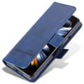 Miniatyrbild 6 av 6: AZNS Galaxy Z Fold 5 Fodral PU-Läder Blå