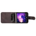 Miniatyrbild 5 av 6: AZNS Galaxy Z Flip 5 Fodral PU-Läder Brun