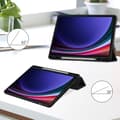 Miniatyrbild 4 av 6: Tech-Protect Galaxy Tab S9 Fodral Hybrid Pennhållare Svart