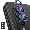 Miniatyrbild 1 av 6: ENKAY Galaxy Z Fold 5 Linsskydd Aluminium Härdat Glas Fade