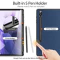 Miniatyrbild 3 av 6: DUX DUCIS Galaxy Tab S9 Plus Fodral DOMO Tri-Fold Blå