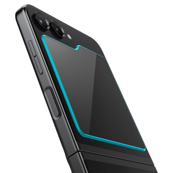Spigen Galaxy Z Flip 5 2-PACK Skärmskydd "Ez Fit" GLAS.tR