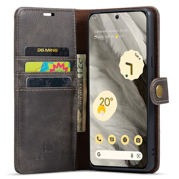 DG.MING Google Pixel 8 2in1 Magnet Fodral / Skal Grå