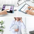 Miniatyrbild 3 av 6: DUX DUCIS Galaxy Tab A9 Plus Fodral TOBY Tri-Fold Blå