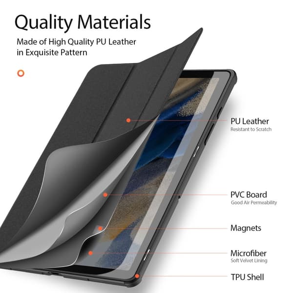 DUX DUCIS Galaxy Tab A9 Plus Fodral DOMO Tri-Fold Svart