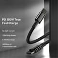 Miniatyrbild 3 av 6: Baseus 1m 100W USB-C - USB-C Kabel Tungsten Gold Series Svart