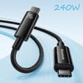 Miniatyrbild 2 av 6: Baseus 1m 240W USB-C - USB-C Kabel Tungsten Gold Series Svart