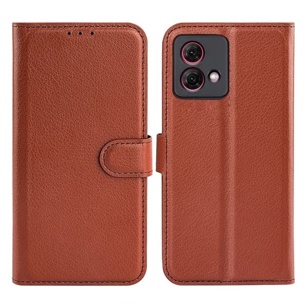 Motorola Moto G84 5G Plånboksfodral med Stativ - Brun