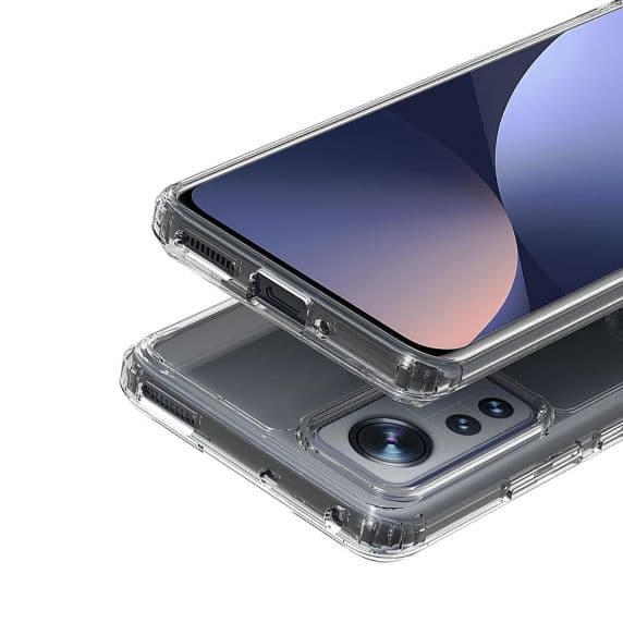Xiaomi 12T/ 12T Pro Stöttåligt Skal med Förstärkta Hörn Transparent