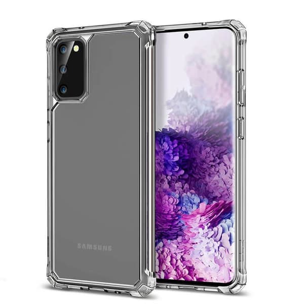 Samsung S20 Stöttåligt Skal med Förstärkta Hörn Transparent