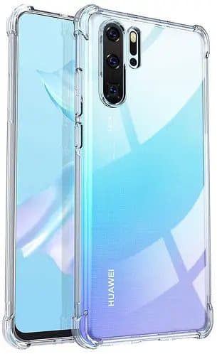 Huawei P30 Pro Stöttåligt Skal med Förstärkta Hörn Transparent