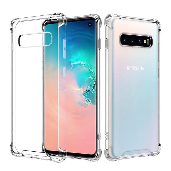 Samsung S10 5G Stöttåligt Skal med Förstärkta Hörn Transparent