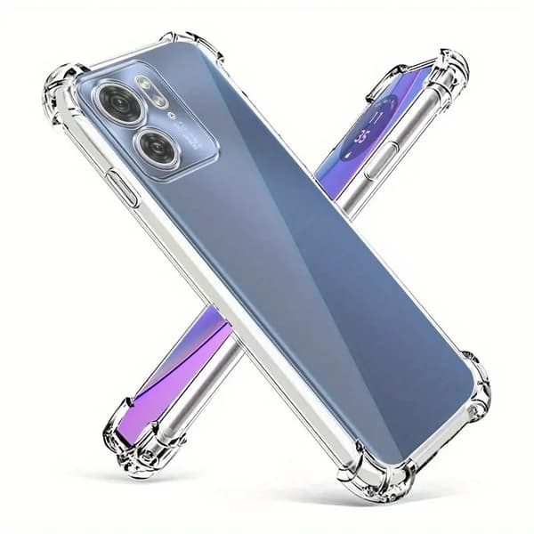 Motorola Moto Edge 40 Stöttåligt Skal med Förstärkta Hörn Transparent