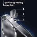 Miniatyrbild 3 av 3: Samsung S22 Ultra Stöttåligt Skal med Förstärkta Hörn Transparent