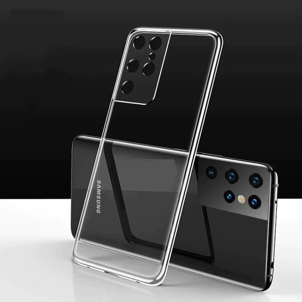 Samsung S21 Ultra Stöttåligt Skal med Förstärkta Hörn Transparent