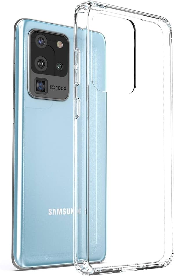 Samsung S20 Ultra Stöttåligt Skal med Förstärkta Hörn Transparent