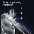 Miniatyrbild 3 av 3: Samsung S21 Plus Stöttåligt Skal med Förstärkta Hörn Transparent