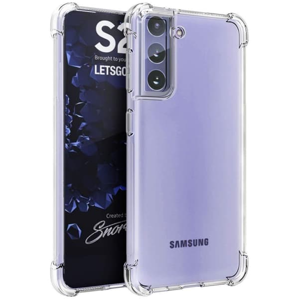 Samsung S21 Plus Stöttåligt Skal med Förstärkta Hörn Transparent