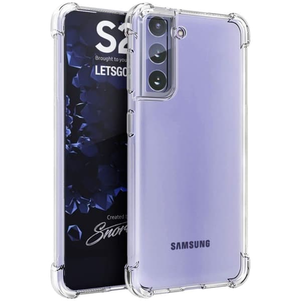 Samsung S21 Plus Stöttåligt Skal med Förstärkta Hörn Transparent