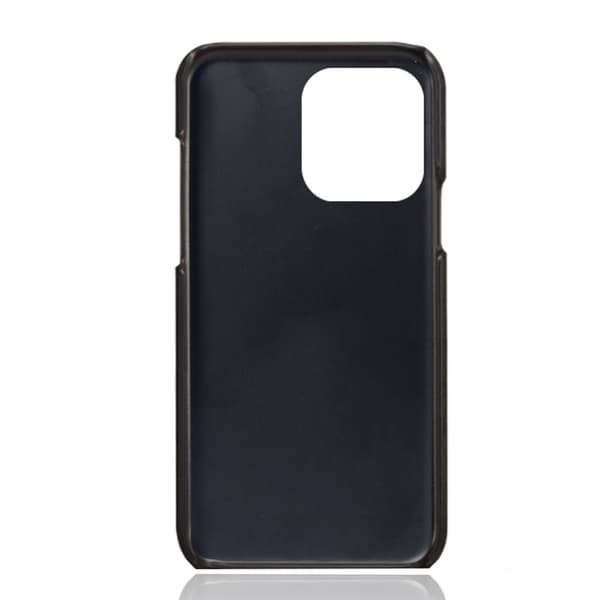 SKALO iPhone 15 Pro PU-nahkainen Suojakuori - Musta