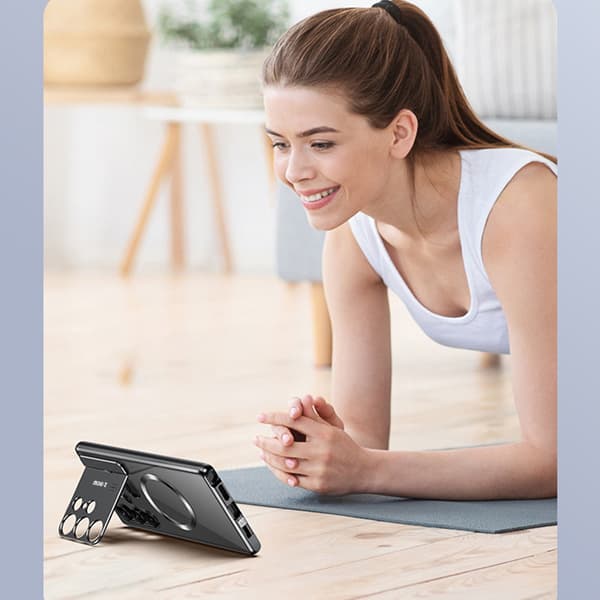 Aromaterapeutisk telefontaske til Samsung med Magnetisk suge foldebeslag Samsung Galaxy S22 Ultra
