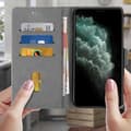 Miniatyrbild 3 av 4: Ärende - AVIZAR - iPhone 11 Pro Max - Hel skyddsväska - Kortfack - Stödfunktion Grå
