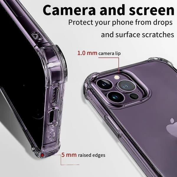 iPhone 15 - Silikon støtsikkert skall ekstra støtsikkert