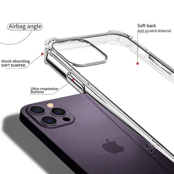 iPhone 15 - Silikon støtsikkert skall ekstra støtsikkert