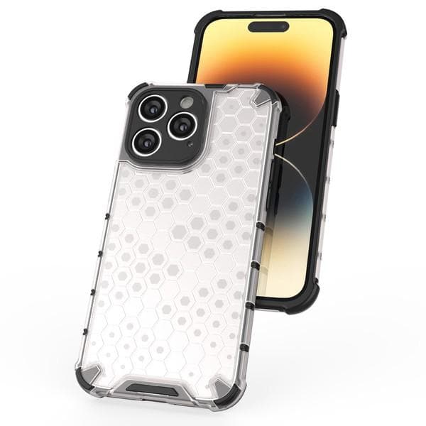Honeycomb Hybrid Skal iPhone 14 Pro - Blå