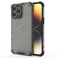 Miniatyrbild 1 av 5: Honeycomb Hybrid Skal iPhone 14 Pro - Transparent/Svart